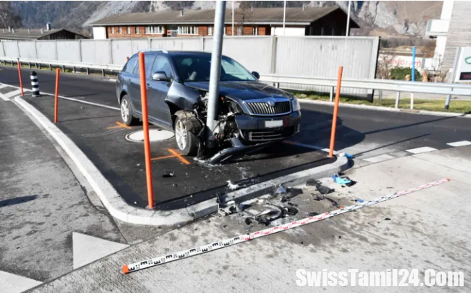 Heftiger Selbstunfall auf der Emserstrasse