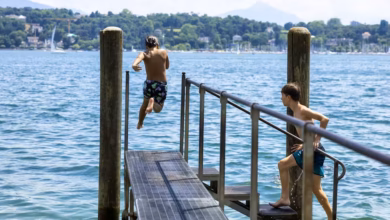 சுவிட்சர்லாந்தில் கோடை வெப்பம் தீவிரம்… .!! 3 N6a