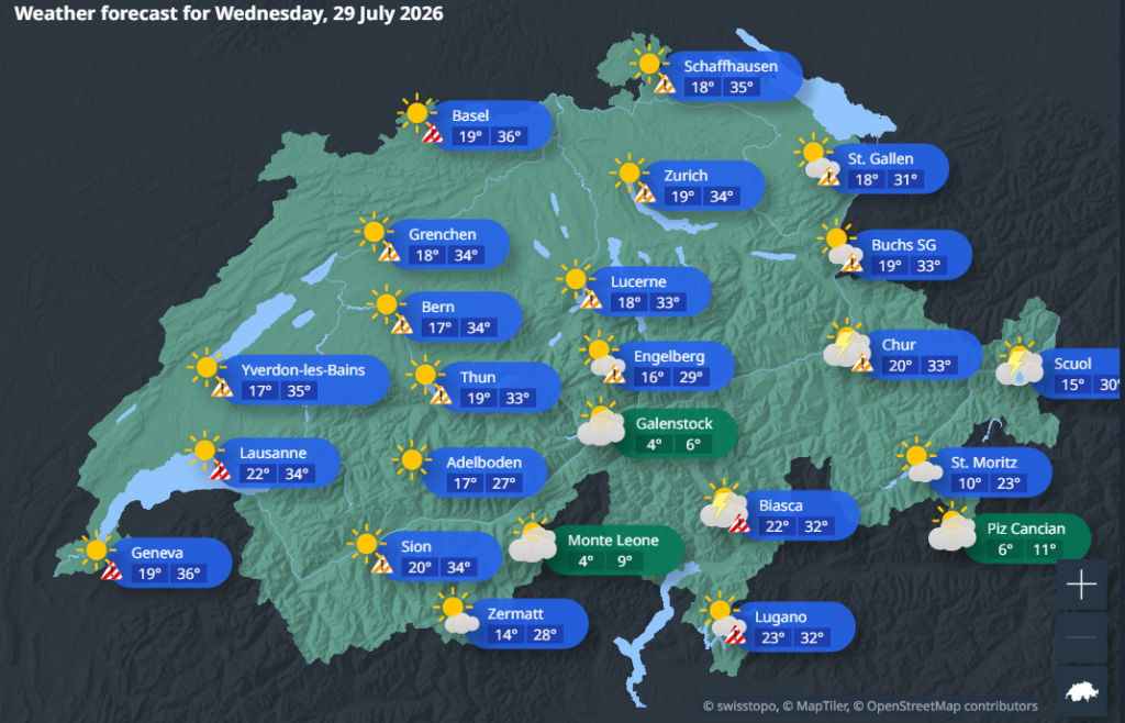 Homepage MeteoSwiss 07 27 2026 11 45 PM