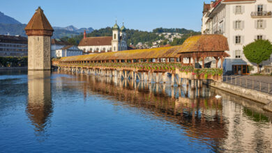 லூசர்ன் நகரம் : சுவிட்சர்லாந்தின் சொர்க்கப் புள்ளி.! 6 Chapel Bridge