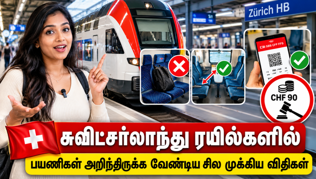 சுவிட்சர்லாந்து ரயில்களில் பயணிகள்