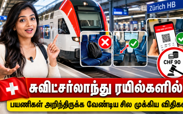 சுவிட்சர்லாந்து ரயில்களில் பயணிகள்