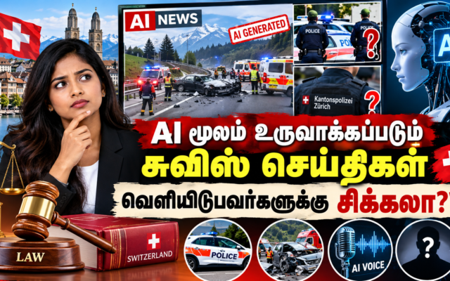 AI மூலம் உருவாக்கப்படும் சுவிஸ் செய்திகள் வெளியிடுபவர்களுக்கு சிக்கலா? 3 0a58f06a 03ea 40c3 bc52 a0beff0a0340