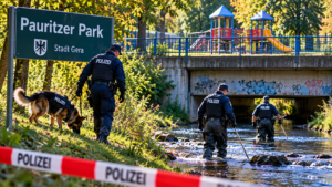 Police Search at Pauritzer Park