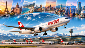 SWISS விமான நிறுவனம் 2027 கோடைகால அட்டவணையை வெளியிட்டது: சூரிச்சிலிருந்து 95 இடங்களுக்கு விமான சேவைகள்! 1 SWISS Takes Flight Across the Globe