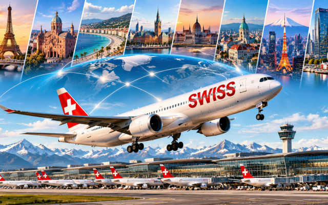 SWISS விமான நிறுவனம் 2027 கோடைகால அட்டவணையை வெளியிட்டது: சூரிச்சிலிருந்து 95 இடங்களுக்கு விமான சேவைகள்! 1 SWISS Takes Flight Across the Globe