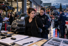 Swiss Garage Arrest at Dusk