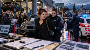 Swiss Garage Arrest at Dusk